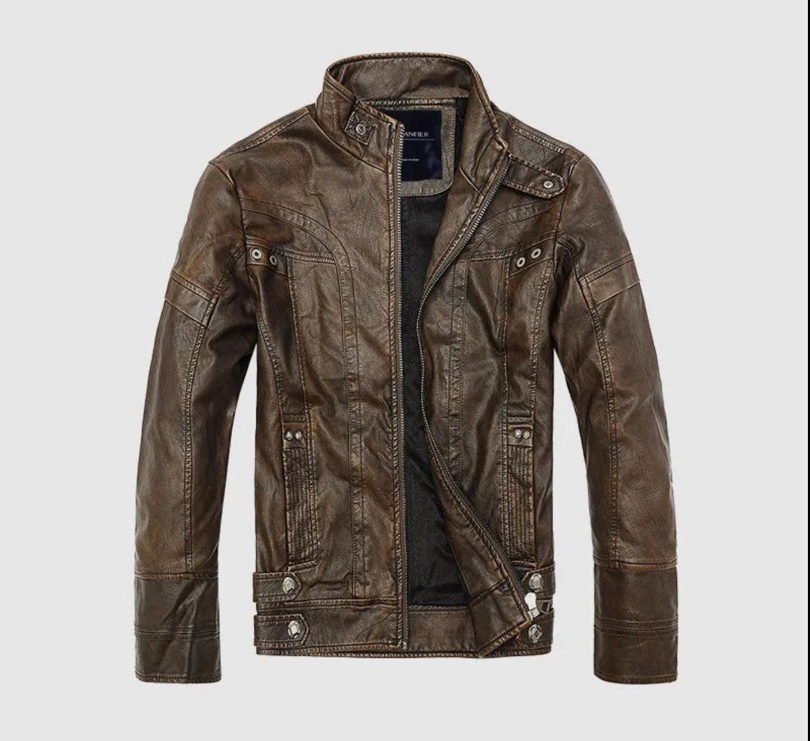 Leren Jacket Hoge Kwaliteit Heren Herfst/Winterjas