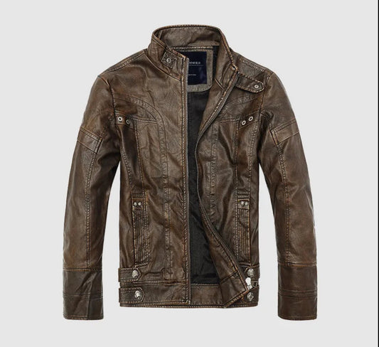 Leren Jacket Hoge Kwaliteit Heren Herfst/Winterjas