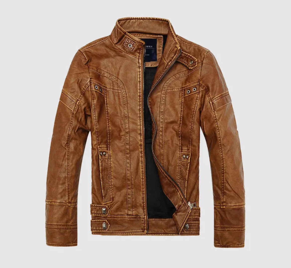 Leren Jacket Hoge Kwaliteit Heren Herfst/Winterjas