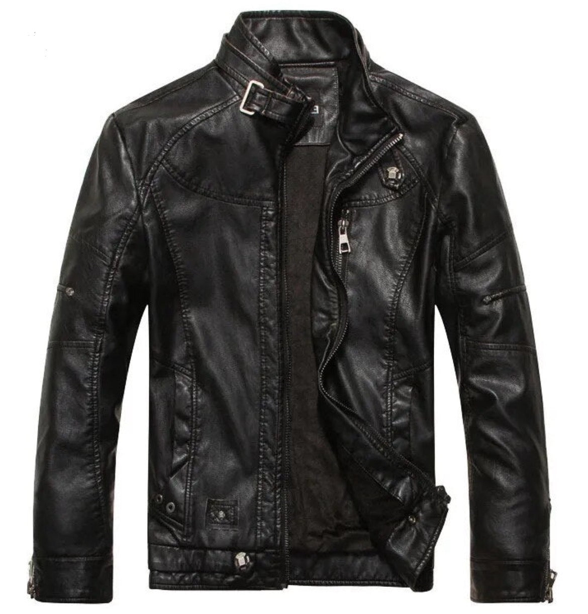 Heren Leren Coat Motor Jacket