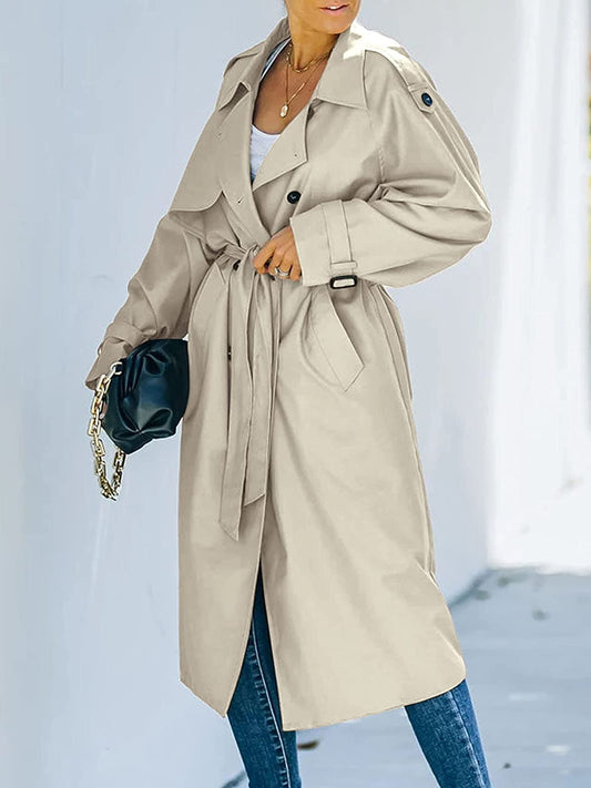 Herfstjacket Fasionable Trench Coat Dames