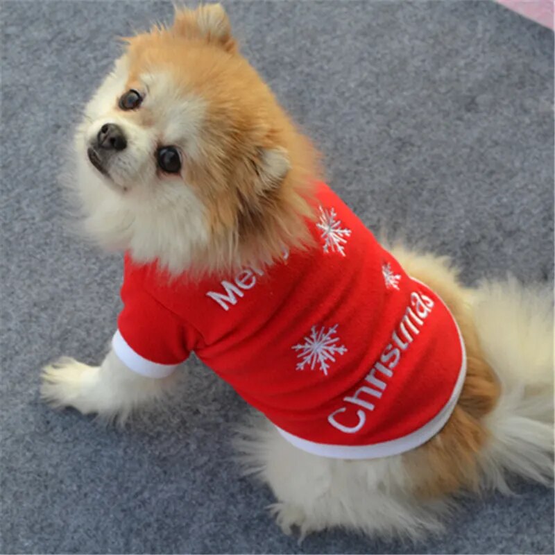 Kerst Fleece Coat Honden