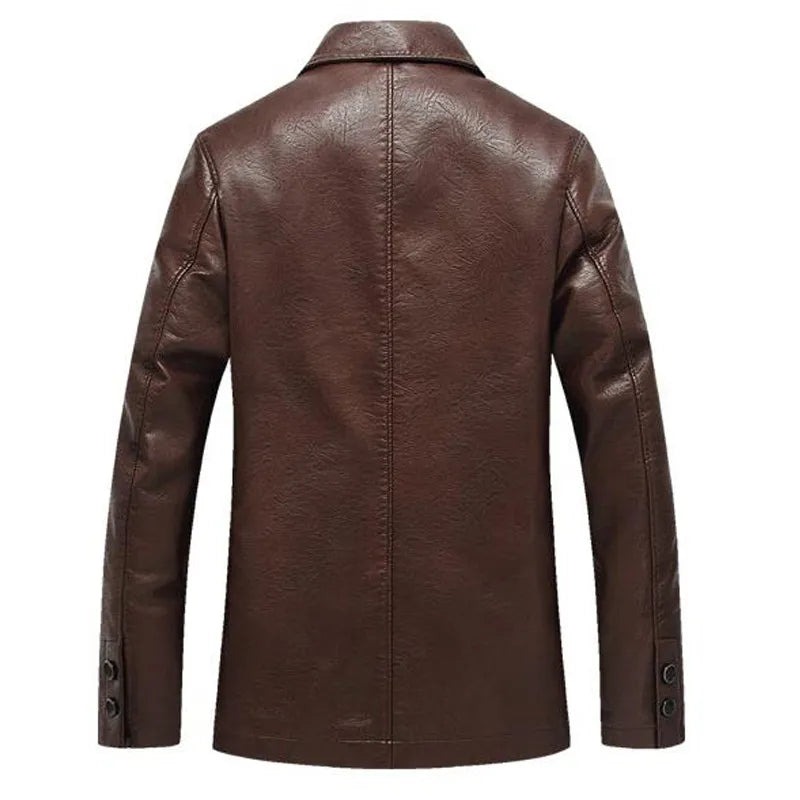 Leren Heren Jacket Casual Coat