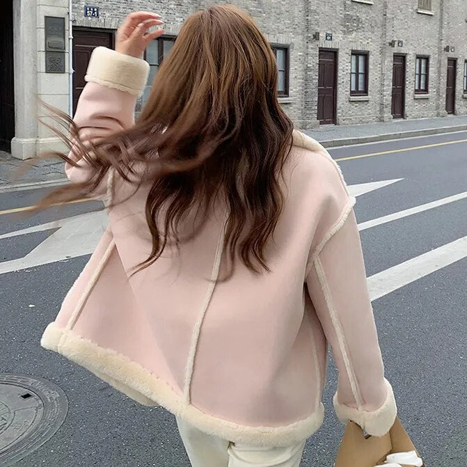 Dames Roze/Wit/Goud Jacket