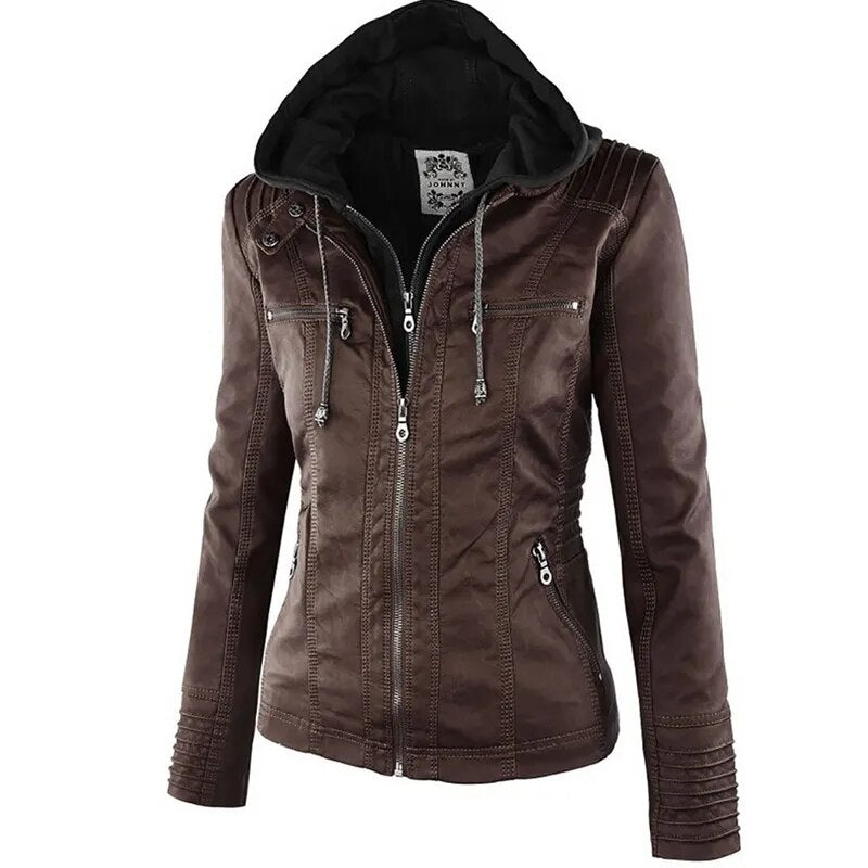 Leren jas Dames Herfst/Winter