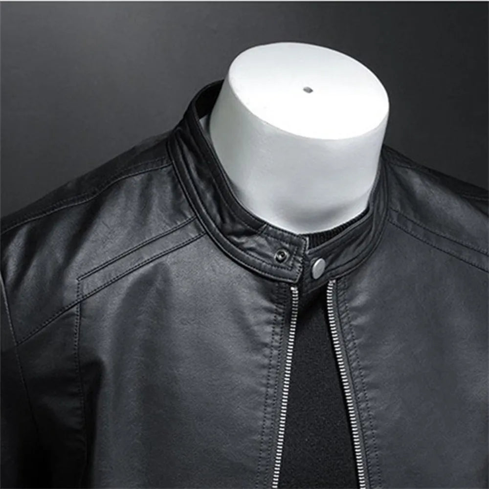 Leren Herfst/Winter Motor Jacket Heren