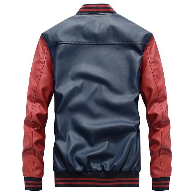 Baseball Motor Leren Jacket Heren