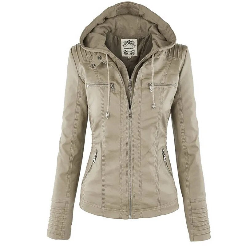 Leren jas Dames Herfst/Winter