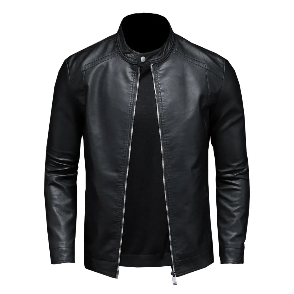 Leren Herfst/Winter Motor Jacket Heren