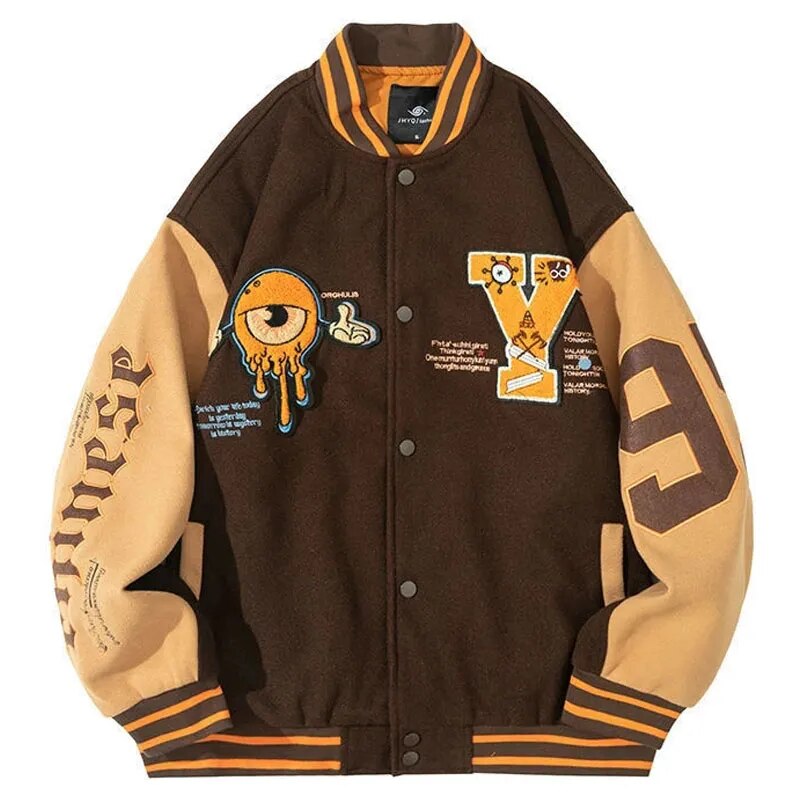 Oversizes Unisex Baseball Jacket