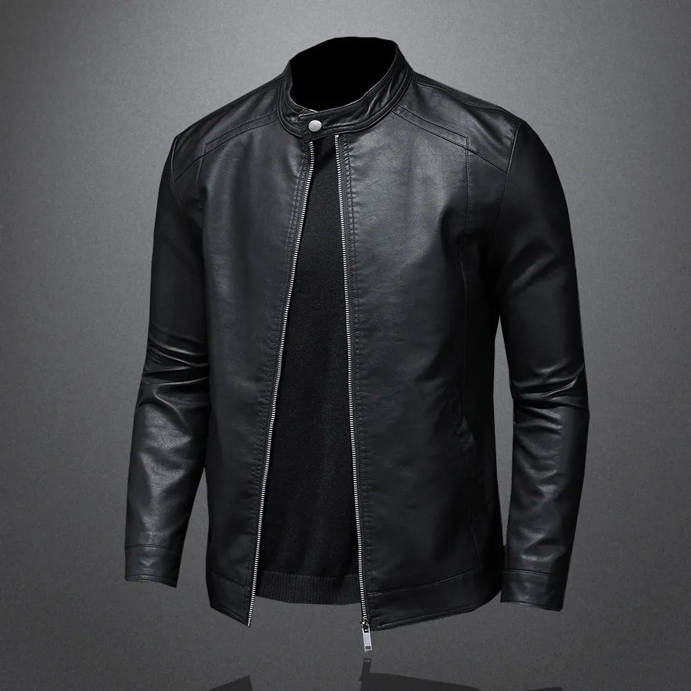 Leren Herfst/Winter Motor Jacket Heren