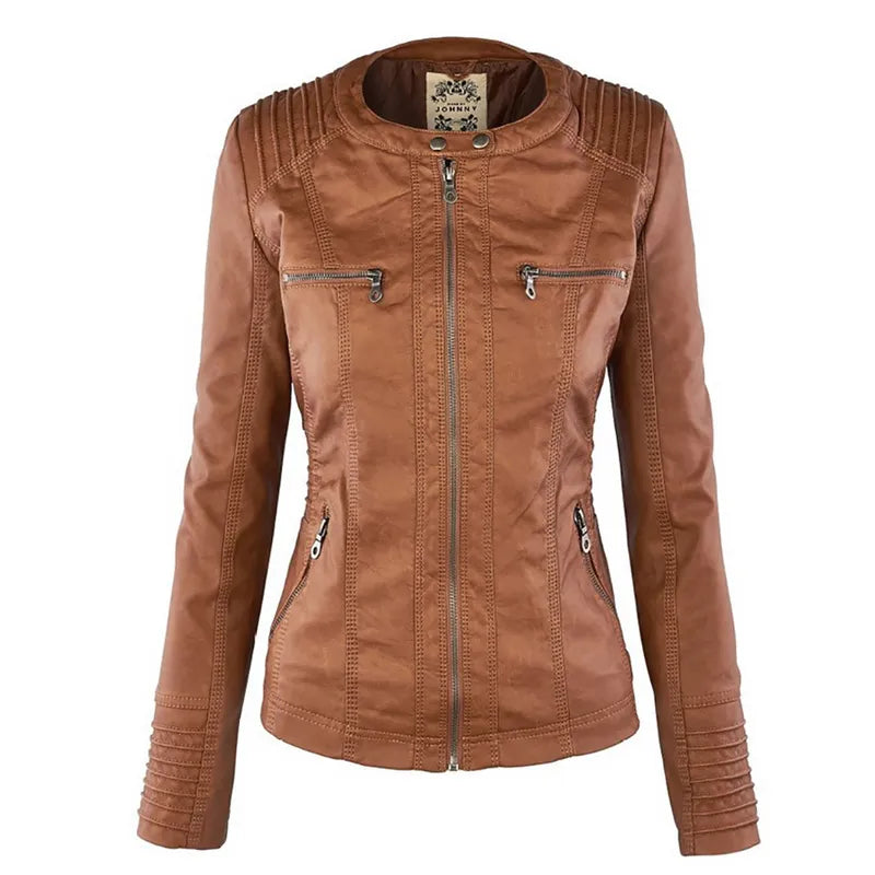 Leren jas Dames Herfst/Winter