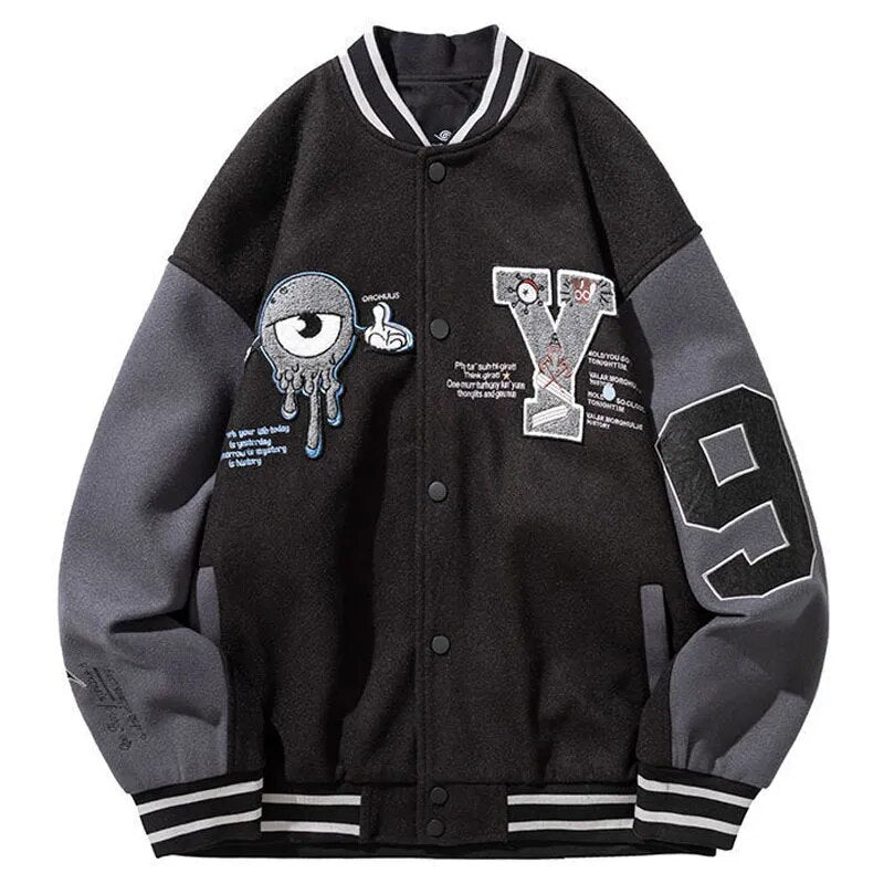 Oversizes Unisex Baseball Jacket